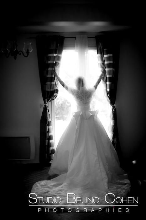 Mariée photographiée a l'hôtel Montroyal par Bruno Cohen