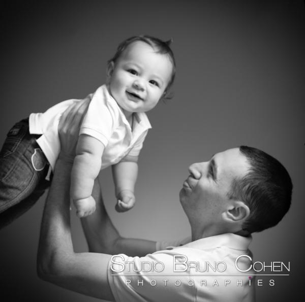 photographe portrait oise papa bébé
